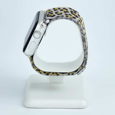 Ремешок для Apple watch 38/40/41mm Milanese Loop Band Gold Leopard